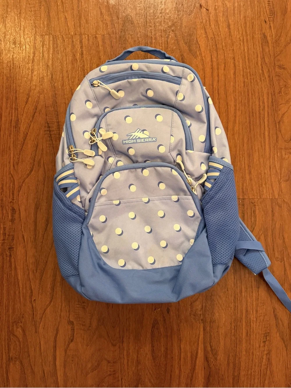 High Sierra Swoop SG 30L Cornflower Blue Polka Dot Laptop Backpack